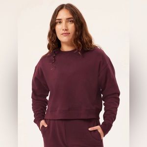 Girlfriend Collective 50/50 Crop Sweatshirt